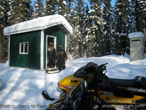 Snowmobile shelter on Atikokan Trail