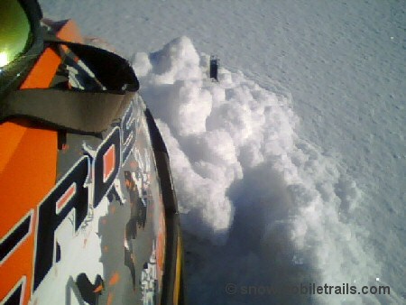 Devil Track Lake Grand Marais Snowmobiling