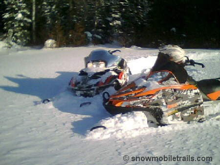 Devil Track Lake Grand Marais Snowmobiling