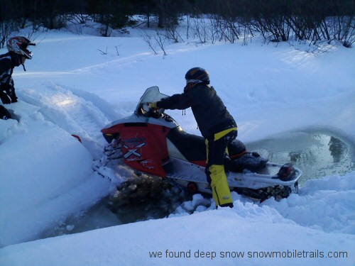 Narrowly escaping open water