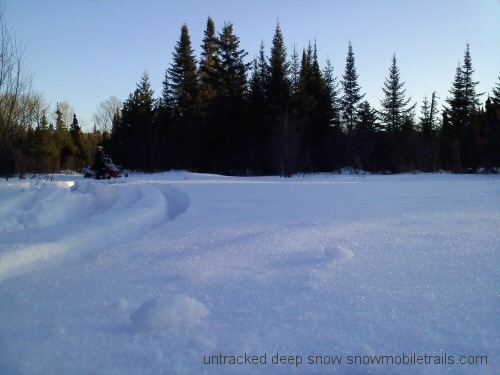 Untracked virgin snow